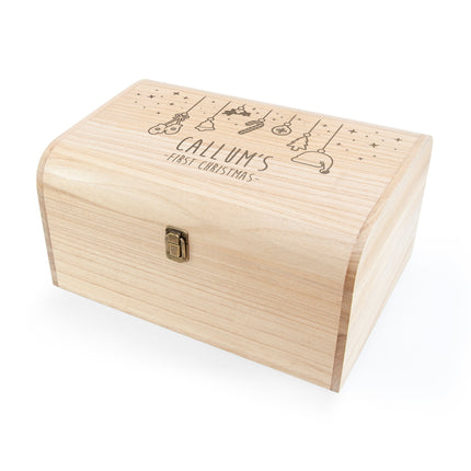 Personalised Baby's First Christmas Eve Chest