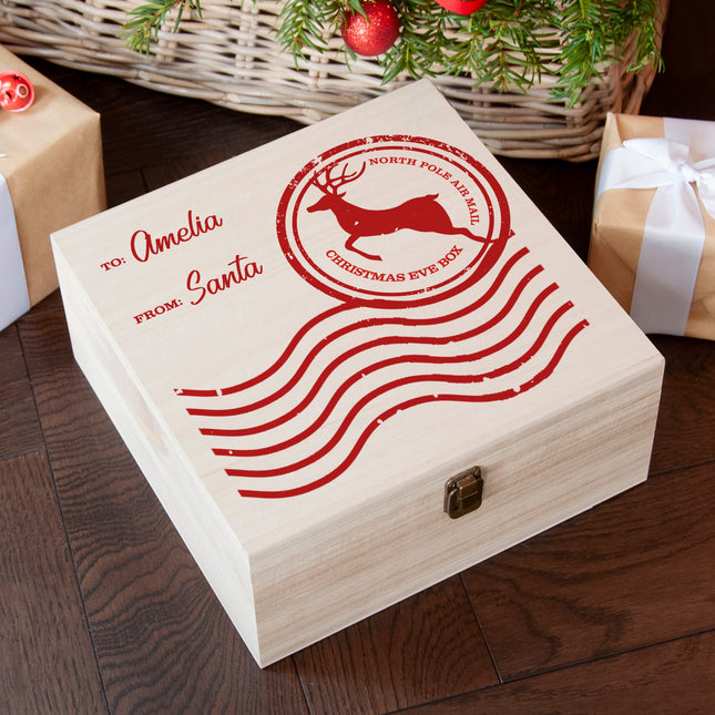 Personalised North Pole Air Mail Christmas Eve Box