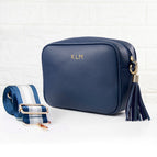 Navy & Silver Stripe