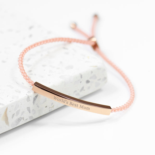 Personalised Rose Gold Identity Bracelet