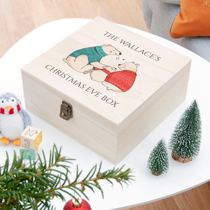 Personalised Polar Bear Christmas Box