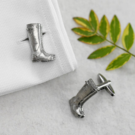 Men's Large Wellington Boot Cufflinks