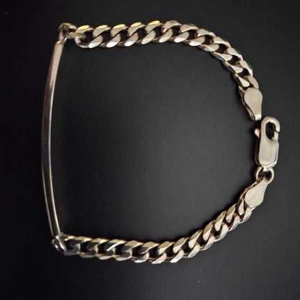 Personalised Child's Sterling Silver Chain and Link Bracelet