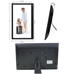 15.6 inch FHD LED Display Digital Photo Frame with Holder & Remote Control, MSTAR V53 Program, Support USB / SD Card Input