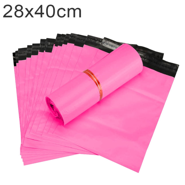 100 PCS / Roll Thick Express Bag Packaging Bag Waterproof Plastic Bag, Size: 28x40cm (Dark Grey), 28x40cm, Pink, 28x40cm, Silver Grey, 28x40cm, White