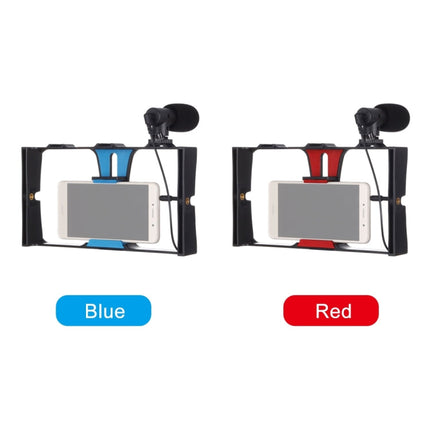 PULUZ 2 in 1 Live Broadcast Smartphone Video Rig + Microphone Kits for iPhone, Galaxy, Huawei, Xiaomi, HTC, LG, Google, and Other Smartphones