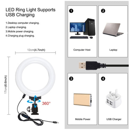 PULUZ 4 in 1 Vlogging Live Broadcast Smartphone Video Rig + 4.7 inch 12cm Ring LED Selfie Light Kits with Microphone + Tripod Mount + Cold Shoe Tripod Head for iPhone, Galaxy, Huawei, Xiaomi, HTC, LG, Google, and Other Smartphones, 4 in 1 Ring LED