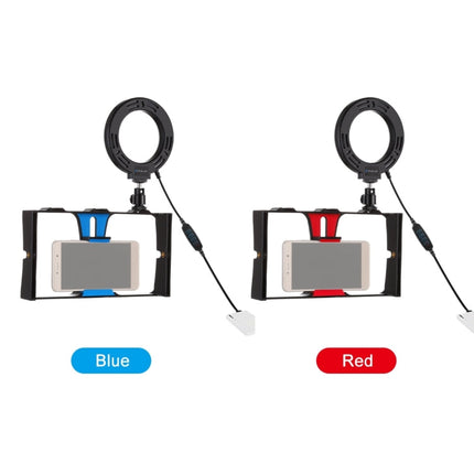 PULUZ 2 in 1 Vlogging Live Broadcast Smartphone Video Rig + 4.7 inch 12cm Ring LED Selfie Light Kits with Cold Shoe Tripod Head for iPhone, Galaxy, Huawei, Xiaomi, HTC, LG, Google, and Other Smartphones, 2 in 1 Ring LED