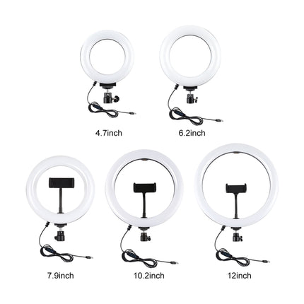 PULUZ Tripod Mount +  Extension Rod + Live Broadcast Dual Phone Bracket + 6.2 inch 16cm LED Ring Vlogging Video Light Kits, 4 in 1 Live Broadcast Kits