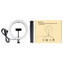 PULUZ 10.2 inch 26cm Selfie Beauty Light + Desktop Tripod Mount USB 3 Modes Dimmable LED Ring Vlogging Selfie Photography Video Lights with Cold Shoe Tripod Ball Head & Phone Clamp, Tripod Mount + 10.2 inch