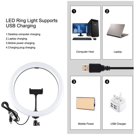 PULUZ 11.8 inch 30cm RGBW Light + 1.65m Mount + Dual Phone Brackets Curved Surface RGBW Dimmable LED Ring Selfie Vlogging Light  Live Broadcast Kits with Cold Shoe Tripod Adapter & Phone Clamp & Remote Control, 11.8 inch RGBW+1.65m Tripod+Dual Bracket