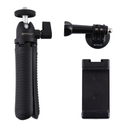 PULUZ Selfie Sticks Tripod Mount + Phone Clamp with Tripod Adapter & Long Screw