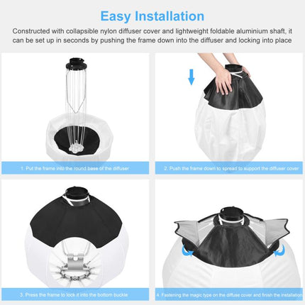 PULUZ 220V 120W Studio Video Light + 2.8m Light Holder + 65cm Foldable Lantern Softbox Photography Kit, 120W 2700K-6500K Light 2.8m Light Holder Kit US Plug, 120W 2700K-6500K Light 2.8m Light Holder Kit EU Plug                                          ...