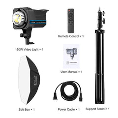 PULUZ 120W Photo Studio Strobe Flash Light Kit with Softbox Reflector & Tripod
