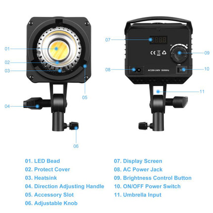 PULUZ 120W Photo Studio Strobe Flash Light Kit with Softbox Reflector & Tripod, 120W 2700K-6500K Light Kit US Plug, 120W 2700K-6500KK Light Kit EU Plug, 120W 2700K-6500K Light Kit UK Plug