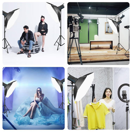 PULUZ 120W Photo Studio Strobe Flash Light Kit with Softbox Reflector & Tripod, 120W 2700K-6500K Light Kit US Plug, 120W 2700K-6500KK Light Kit EU Plug, 120W 2700K-6500K Light Kit UK Plug