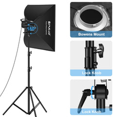 PULUZ 150W 3200K-5600K Photo Studio Strobe Flash Light Kit with Softbox Reflector & Tripod, Rectangle 150W 3200K-5600K Light Kit AU Plug, Rectangle 150W 3200K-5600K Light Kit EU Plug, Rectangle 150W 3200K-5600K Light Kit UK Plug