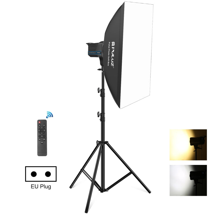 PULUZ 150W 3200K-5600K Photo Studio Strobe Flash Light Kit with Softbox Reflector & Tripod, Rectangle 150W 3200K-5600K Light Kit AU Plug, Rectangle 150W 3200K-5600K Light Kit EU Plug, Rectangle 150W 3200K-5600K Light Kit UK Plug