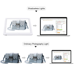 PULUZ 30cm Folding Ring Light Photo Lighting Studio Shooting Tent Box with Shadowless Light Panel, 30cm Box + Shadowless Light