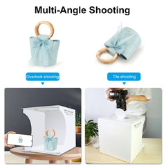 PULUZ 30cm Folding Ring Light Board Photo Lighting Studio Shooting Tent Box Kit Box with Shadowless Light Panel, 30cm Folding Box + Shadowless Light