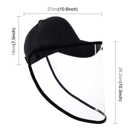 50 PCS Anti-Saliva Splash Anti-Spitting Anti-Fog Anti-Oil Protective Baseball Cap Mask Removable Face Shield, Baseball Cap Mask 50 Pack, 50 PCS Baseball Cap Mask/Red