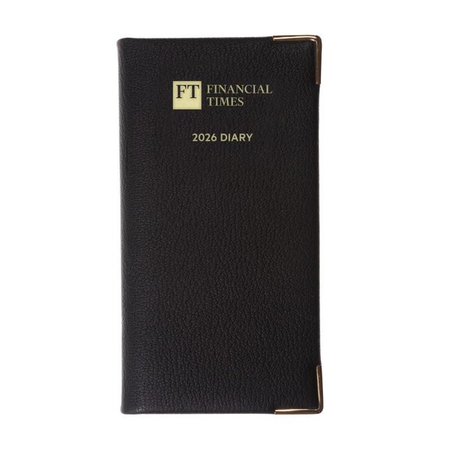 2026 Landscape Pocket Diary (Pink paper) - Week to View -  Black (PP-26)