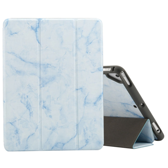 Marble Texture Pattern Horizontal Flip Case for iPad 9.7 (2018) , with Three-folding Holder & Pen Slots, For iPad 9.7 (2018) & iPad Air & iPad Air 2 & iPad Pro 9.7 & iPad 9.7 2017, For iPad 9.7 (2018)