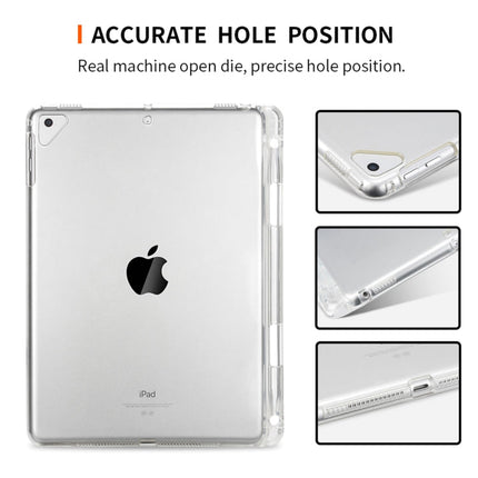 Transparent TPU Soft Protective Back Cover Case for iPad Pro 9.7 inch & iPad 9.7 (2018) & iPad 5 & 6, with Pen Slots