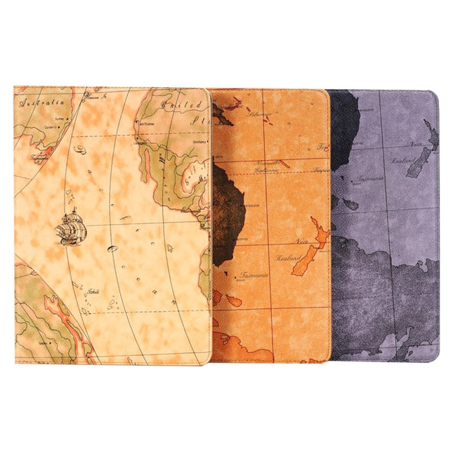 Map Pattern Horizontal Flip Leather Case with Holder & Card Slots & Wallet for iPad Pro 9.7 inch, Random Pattern Delivery, PRI2001A, PRI2001B, PRI2001C