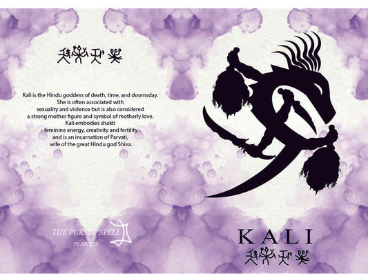 Kali Greeting Card | Kali Symbol | Hindu Goddess | Unusual Birthday Card