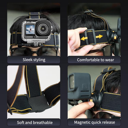 PULUZ Magnetic Quick-release Head Strap Harness Belt, Head Strap