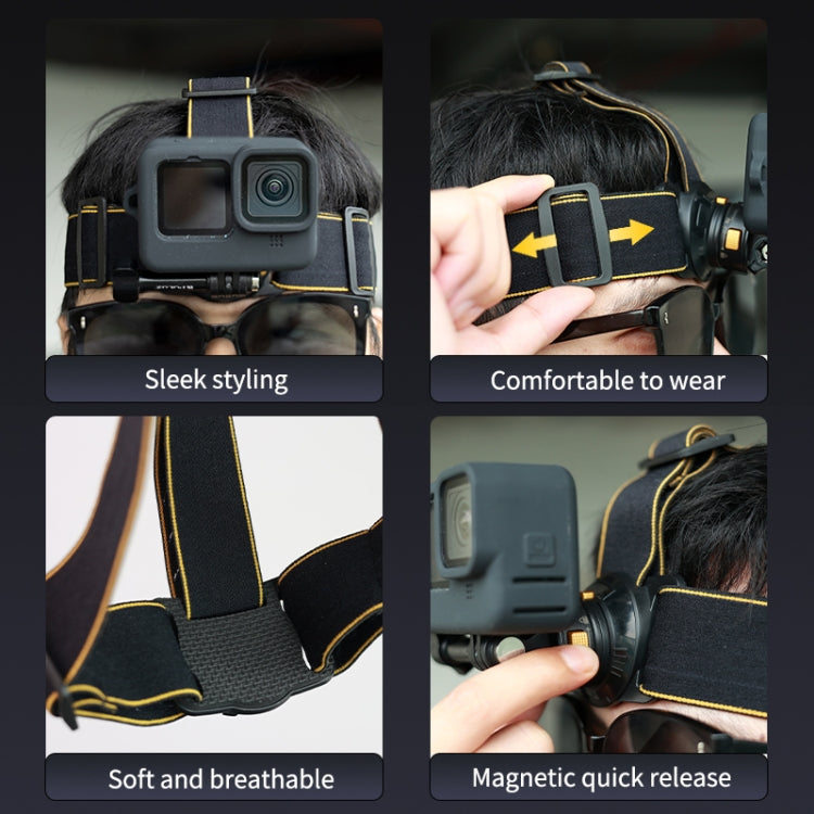 PULUZ Magnetic Quick-release Head Strap Harness Belt, Head Strap