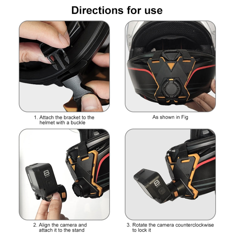 PULUZ Magnetic Quick Release Motorcycle Helmet Chin Strap Mount