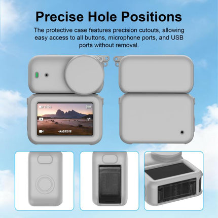 For DJI Osmo Nano Transmission Module & Lens & Body 3 in 1 Silicone Protective Cover, For DJI Osmo Nano
