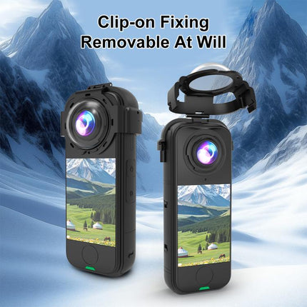 For Insta360 X4 Air PULUZ Snap-on Optical Tempered Glass Lens Guard Protective Cover, For Insta360 X4 Air