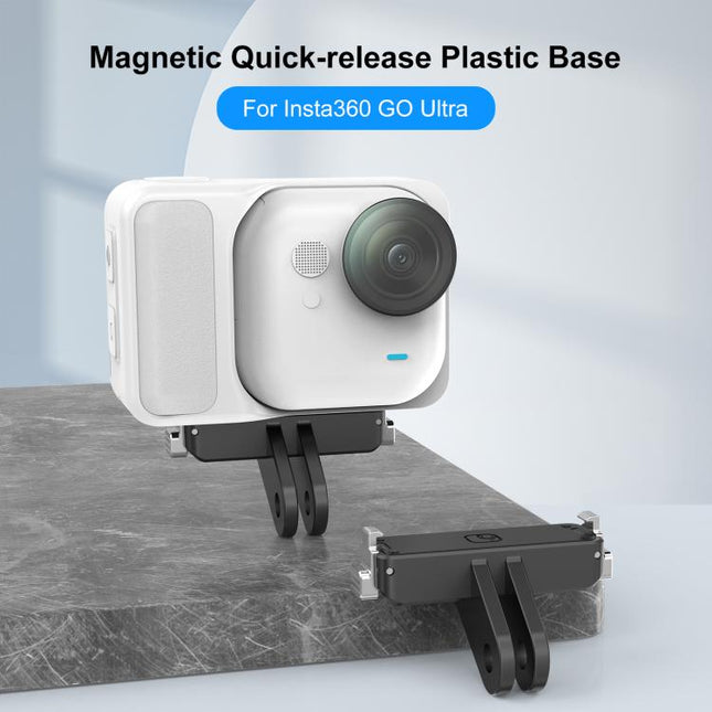 For Insta360 GO  UItra PULUZ Plastic Magnetic Quick Release Base Mount, Quick Release Base