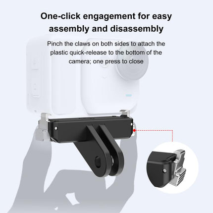 For Insta360 GO  UItra PULUZ Plastic Magnetic Quick Release Base Mount, Quick Release Base