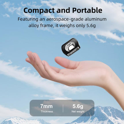For DJI Osmo Pocket 4 / 3 Magnetic Wide-Angle Lens 112 Degree FOV Filter, PULUZ For DJI Osmo Pocket 4 / 3