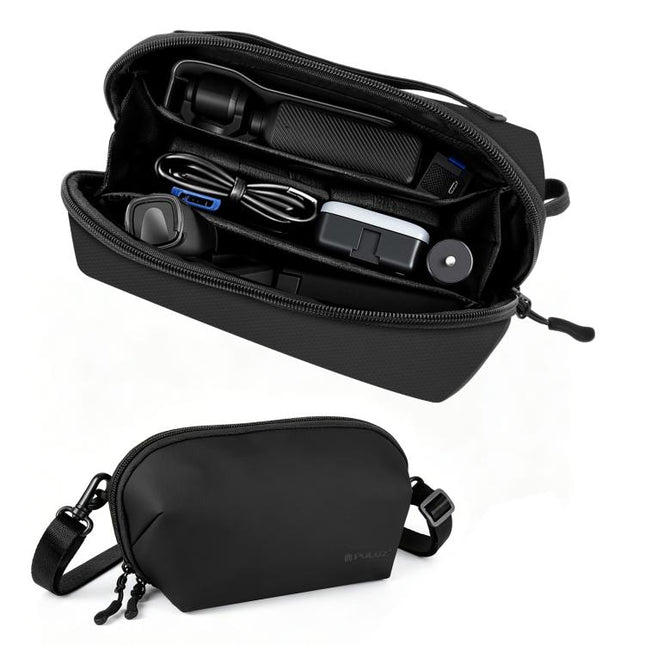 For DJI Osmo Pocket 4 / 3 PULUZ Multifunctional Carrying Storage Handbag Data Camera Digital Bag with Shoulder Strap