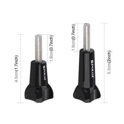 PULUZ Plastic Thumb Knob Standard Long Screw + Short ScrewGoPro, Insta360, DJI and Other Action Cameras, 2 Screws (Plastic)