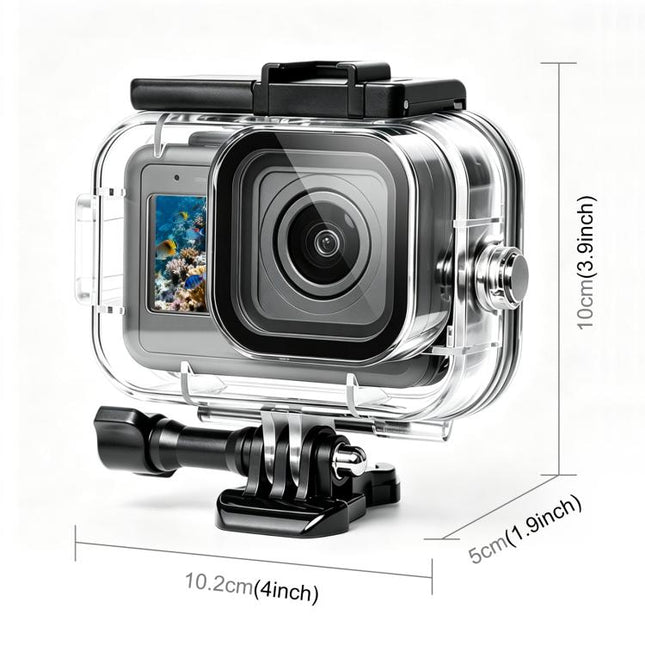 For GoPro MISSION 1 / 1 PRO PULUZ 60m Waterproof Housing Diving Protective Case with Anti-fog Sheets, For GoPro MISSION 1 / 1 PRO