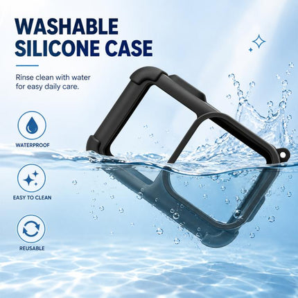For GoPro MISSION 1 / 1 PRO PULUZ Body Silicone Protective Case with Lens Cover & Strap, For GoPro MISSION 1 / 1 PRO Silicone Case