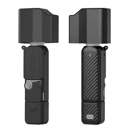 For DJI Osmo Pocket 4P PULUZ 5 in 1 Body Lens Handle Screen Silicone Cover with Anti-loss Rope