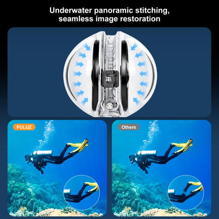 For Insta360 X5 PULUZ Pro-Level 50m Waterproof Sealed Diving Case