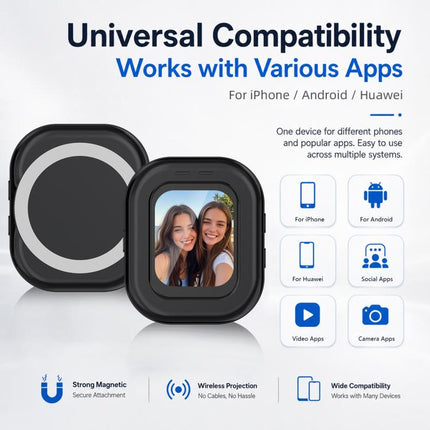 PULUZ Magnetic Phone Vlog Selfie Monitor Screen