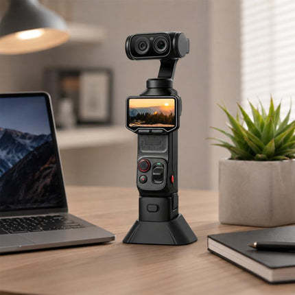 For Insta360 Luna Ultra PULUZ Silicone Dock Desktop Adhesive Base Bracket, For Insta360 Luna Ultra