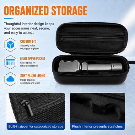 For Insta360 Luna Ultra PULUZ Hard Carrying Case PU Diamond Pattern EVA Protective Storage Bag, For Insta360 Luna Ultra