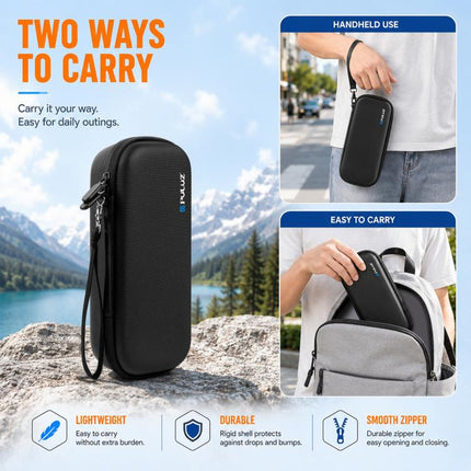 For Insta360 Luna Ultra PULUZ Hard Carrying Case PU Diamond Pattern EVA Protective Storage Bag, For Insta360 Luna Ultra