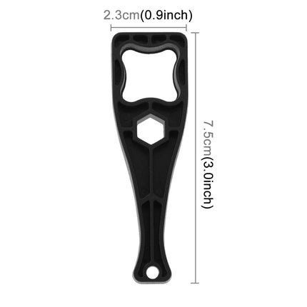 PULUZ Plastic Thumbscrew Wrench Spanner with Lanyard for GoPro, Insta360, DJI and Other Action Cameras, Wrench (PVC Material) Black