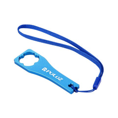 PULUZ CNC Aluminum Alloy Tighten Screw Cap Wrench Tool for GoPro Hero11 Black / HERO10 Black / HERO9 Black / HERO8 Black / HERO7 /6 /5 /5 Session /4 Session /4 /3+ /3 /2 /1, Xiaoyi and Other Action Cameras, Wrench (Aluminum Material) Blue��������������...